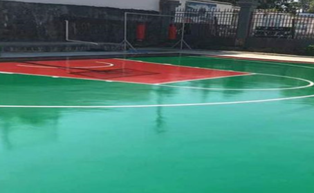 长治篮球场翻新地面